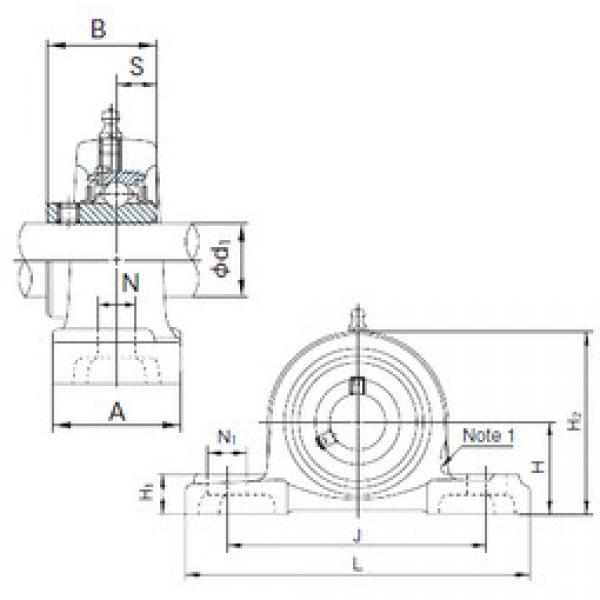 المحامل UCP204 NACHI #1 image