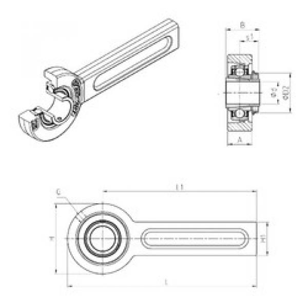 المحامل UKSP208H SNR #1 image